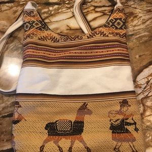 Llama shoulder bag from travels in Bolivia